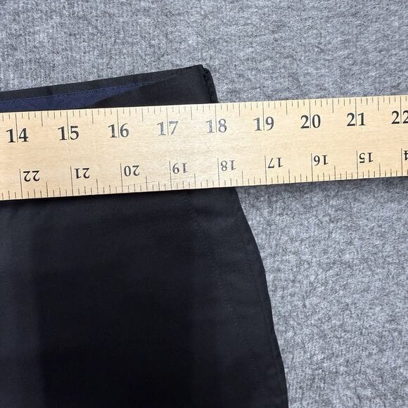 Faconnable Wool Dress Pants Mens 36R (39x29.5) Black Flat Front Straight Classy - Picture 6 of 8